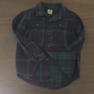 Boys reversible flannel shirt